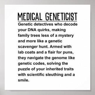 Poster Geneticista Médica