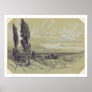 Pôster Genezzano, o 17 de maio de 1838 (grafite no papel)