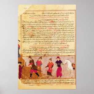 Pôster Genghis Khan e seus filhos pelo al-Ruído de Rashi