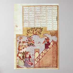 Pôster Genghis Khan endereçando uma congregação