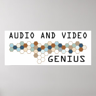 Pôster Gênio audio e video