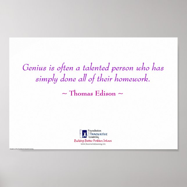 Pôster Gênio = Homework (Frente)