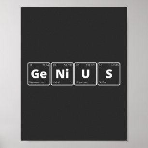 Poster Gênio - Mesa periódica