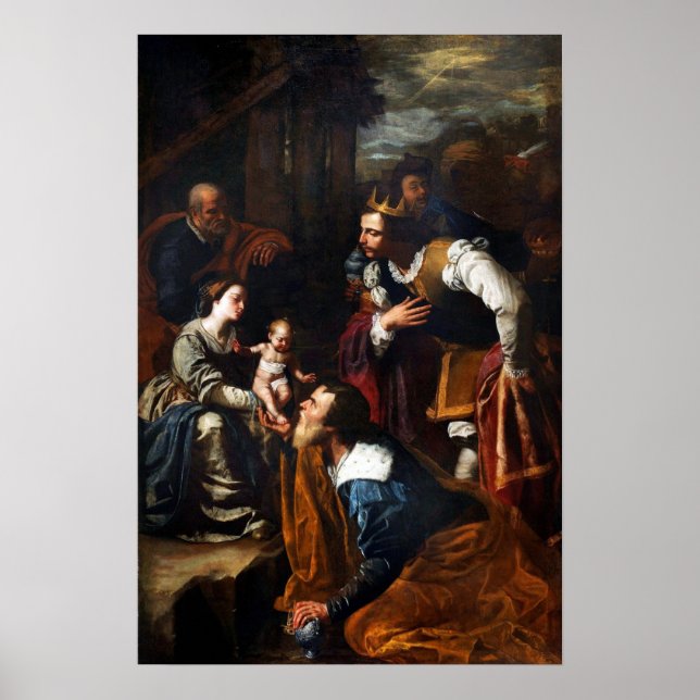Poster Gentileschi - Adoração Dos Magos (Frente)