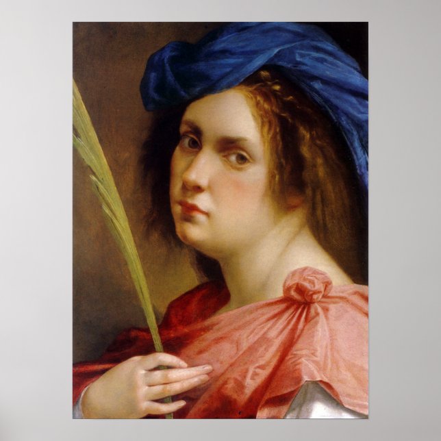 Poster Gentileschi - Auto-Retrato (Frente)