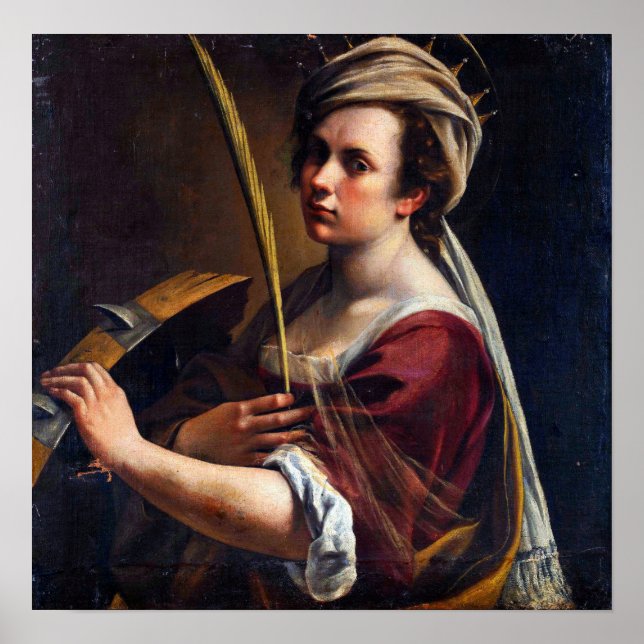 Poster Gentileschi - Auto-retrato (Frente)