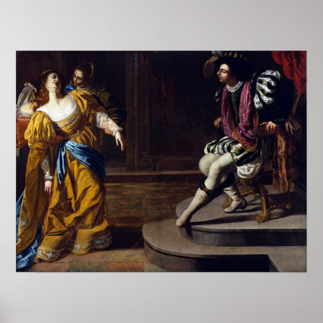 Poster Gentileschi - Ester Diante de Assuero 1635 (Frente)