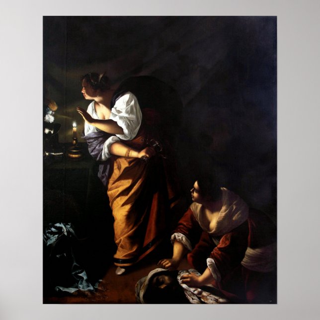 Poster Gentileschi - Judite, Abra Com a Cabeça de Holofer (Frente)