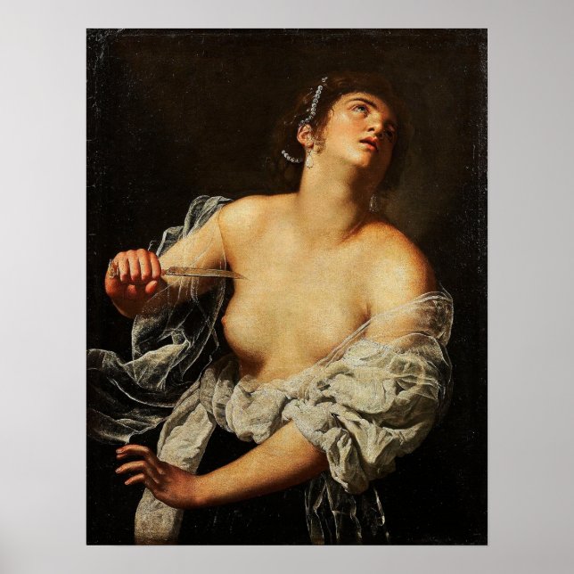 Poster Gentileschi - Lucretia Artcurial (Frente)