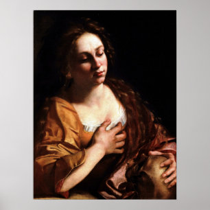 Poster Gentileschi - Mary Magdalene