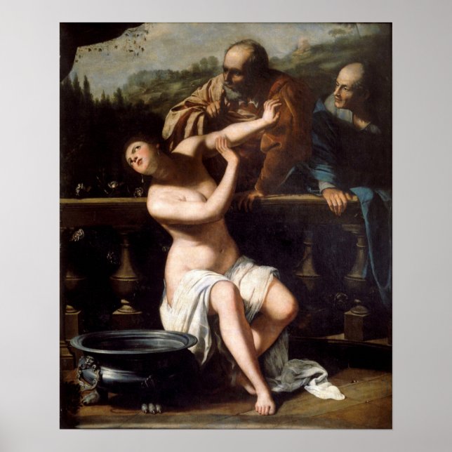 Poster Gentileschi - Susana E Os Anciãos (Frente)
