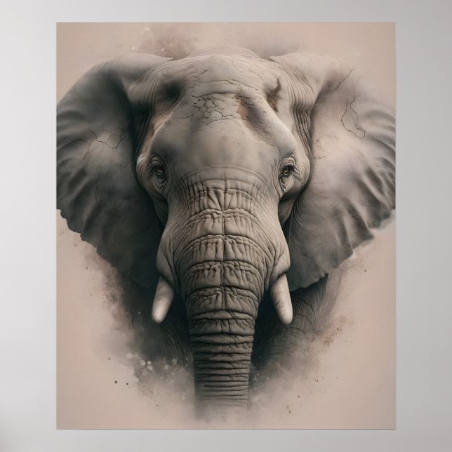 Poster Gentle Elephant Gaze (Frente)