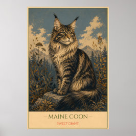 Poster Gentle Giant: Maine Coon