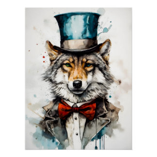 Pôster Gentleman Wolf