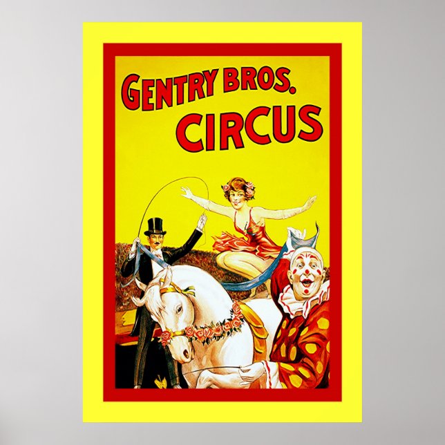Poster Gentry Bros Circus (Frente)