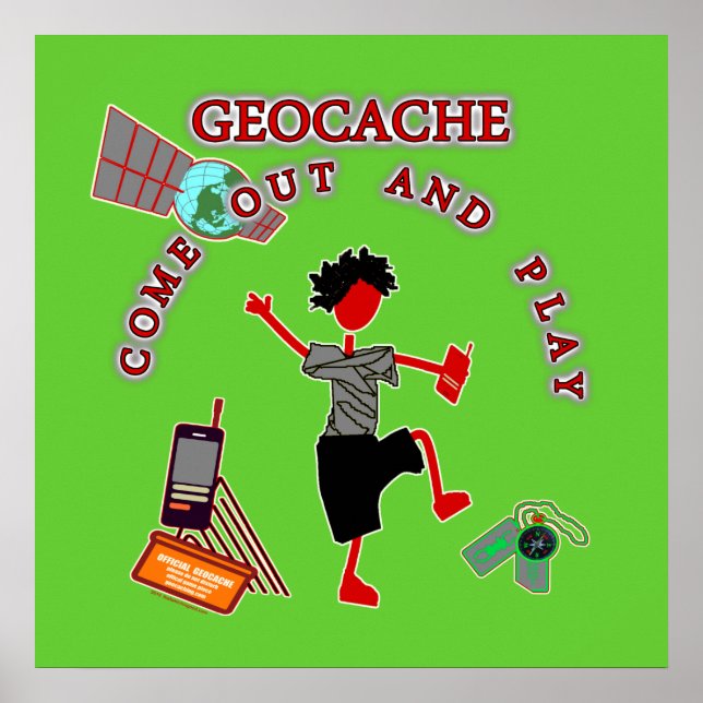Pôster Geocache Sai E Joga (Frente)