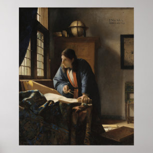 Poster Geógrafo - Vermeer