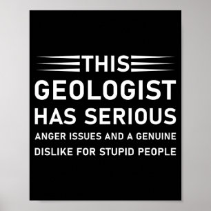 Poster Geologia Ciência da Terra Camisa engraçada de Geól