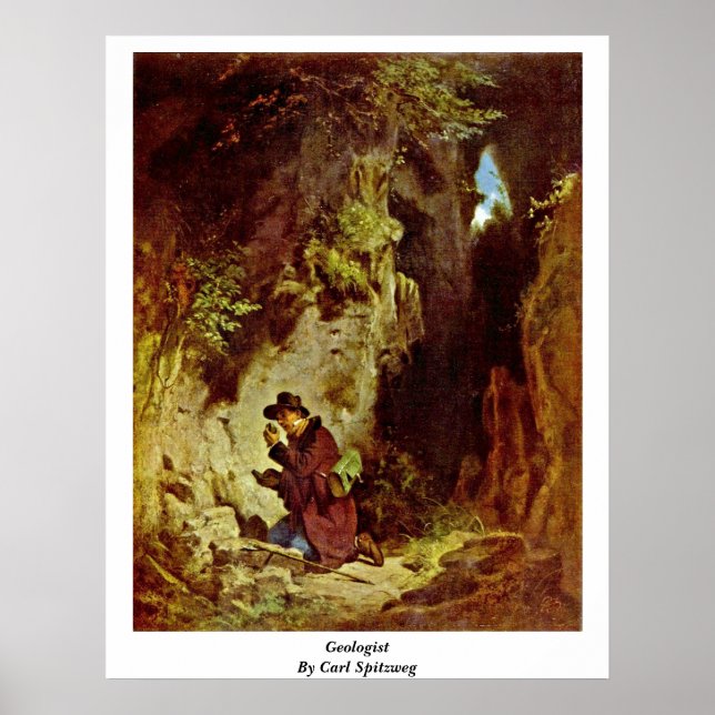 Poster Geólogo Por Carl Spitzweg (Frente)