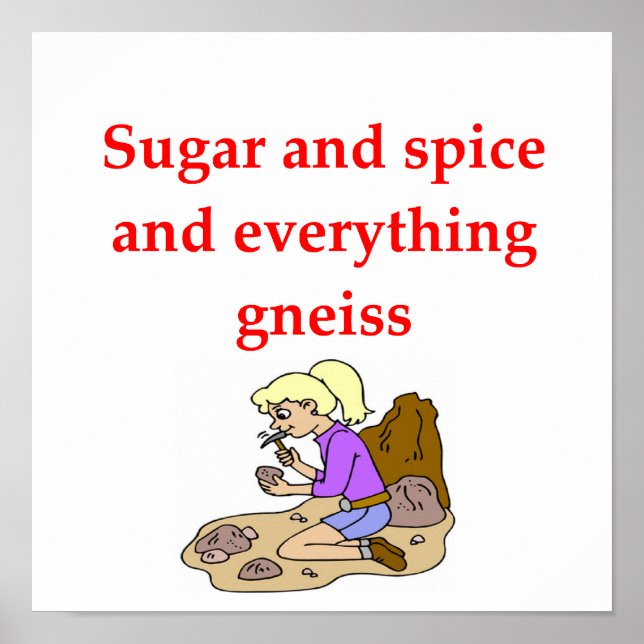 Poster geology joke (Frente)