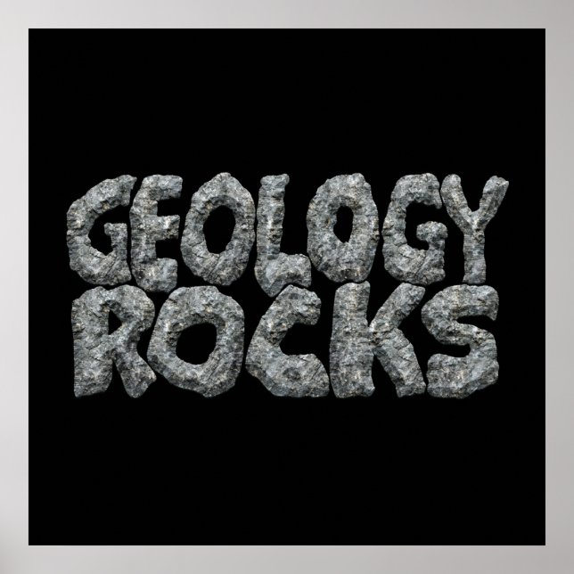 Poster Geology Rocks - Earth Science Pun (Frente)