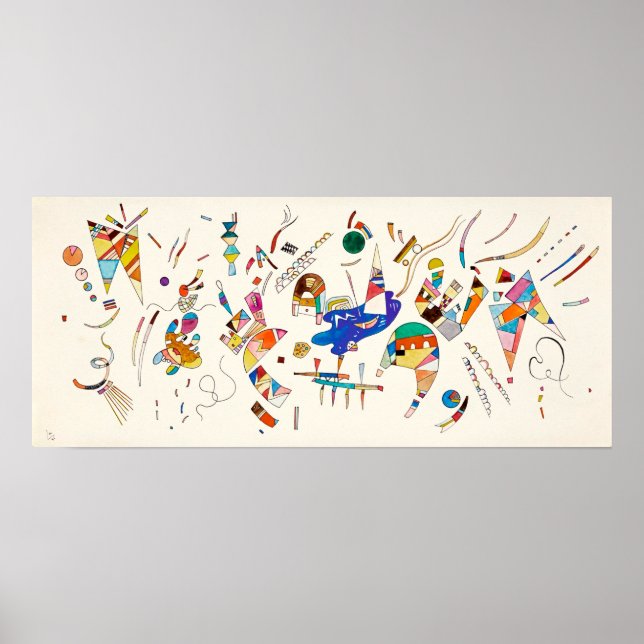 Poster Geometria Biomórfica | Wassily Kandinsky | (Frente)