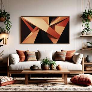Poster Geometria Contemporânea Abstração Moderna