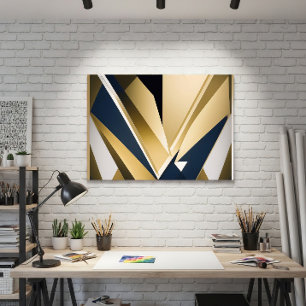 Poster Geometria Corporativa Premium