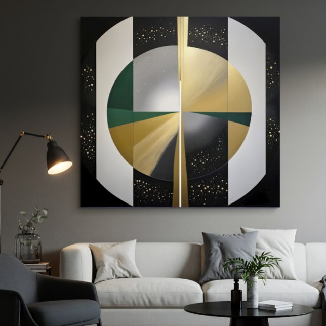 Poster Geometria Cósmica de Luxo (Criador carregado)