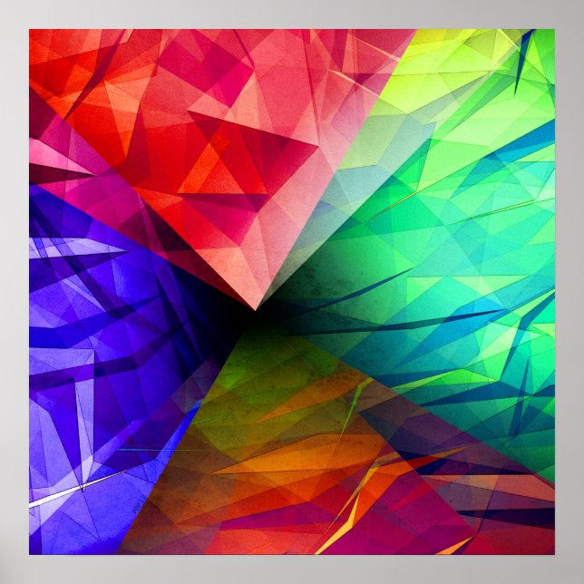 Poster Geometria da luz (Frente)