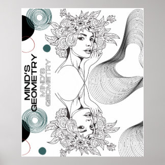 Poster Geometria da mente