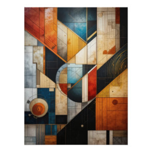 Pôster Geometria da Poster de Abstrato