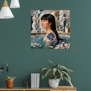 Poster "Geometria da Serenidade" - Um Retrato Digital