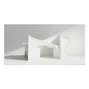 Pôster Geometria de Papel Elegante