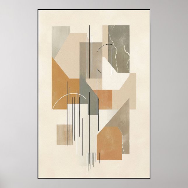 Poster Geometria de Terras Fracionada (Frente)