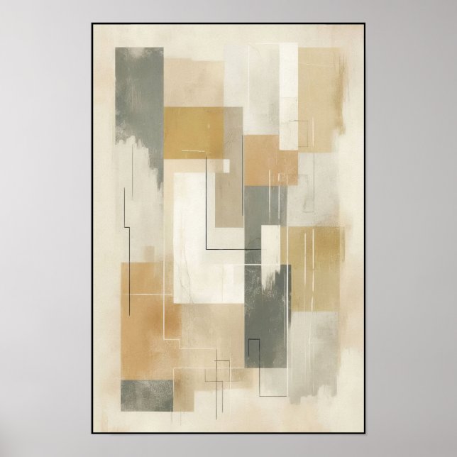 Poster Geometria de Terras Fracionada (Frente)