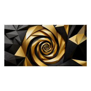 Pôster Geometria Espiral do ouro