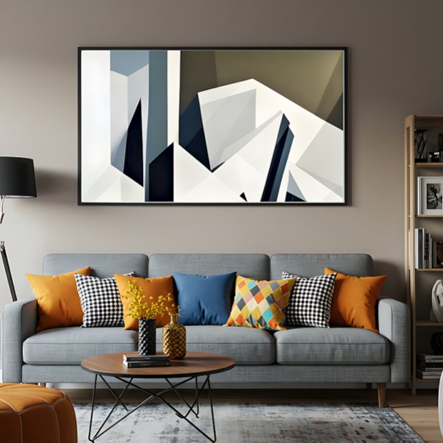 Poster Geometria Facetada Minimalista (Criador carregado)