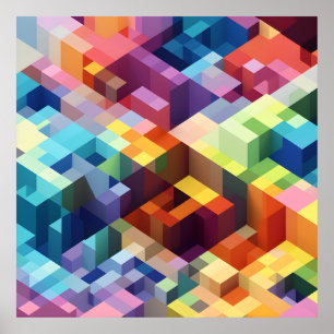 Poster Geometria Isométrica 3