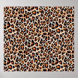 Poster Geometria Leopard: Ilustração Padrão
