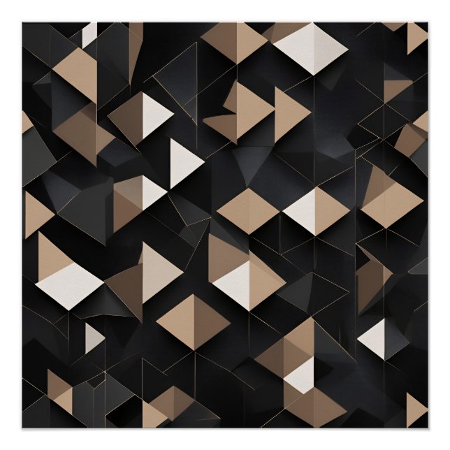 Pôster Geometria Luxuosa (Frente)