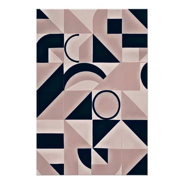 Pôster Geometria Minimalista (Frente)