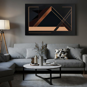 Poster Geometria Minimalista de Cobre