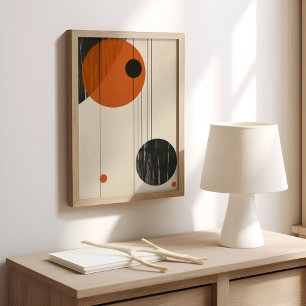 Poster Geometria Minimalista do Brown e do Beige