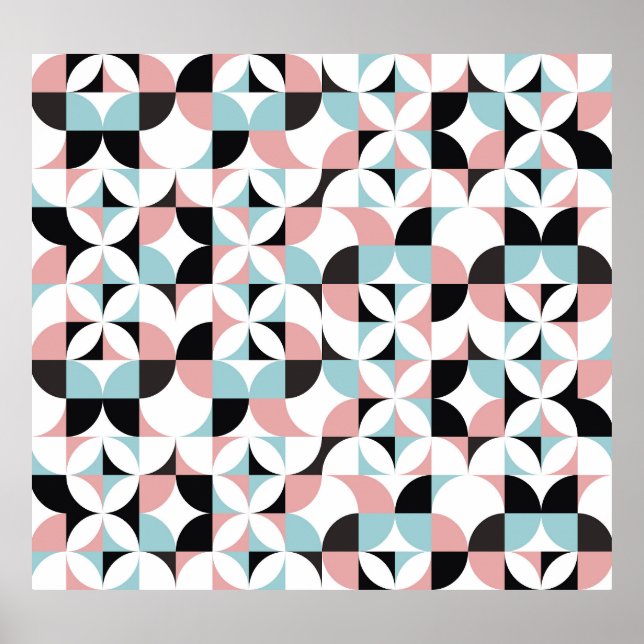 Poster Geometria minimalista, estilo escandinavo trabalho (Frente)