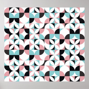 Poster Geometria minimalista, estilo escandinavo trabalho