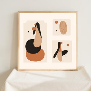 Poster Geometria Natural – Arte Minimalista Feminina XI