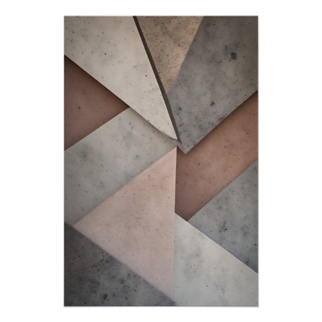 Pôster Geometria Pastel (Frente)