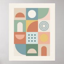 Geometria Suave Formas Pastel Modernas