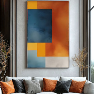 Poster Geometria Terrestre Abstrata